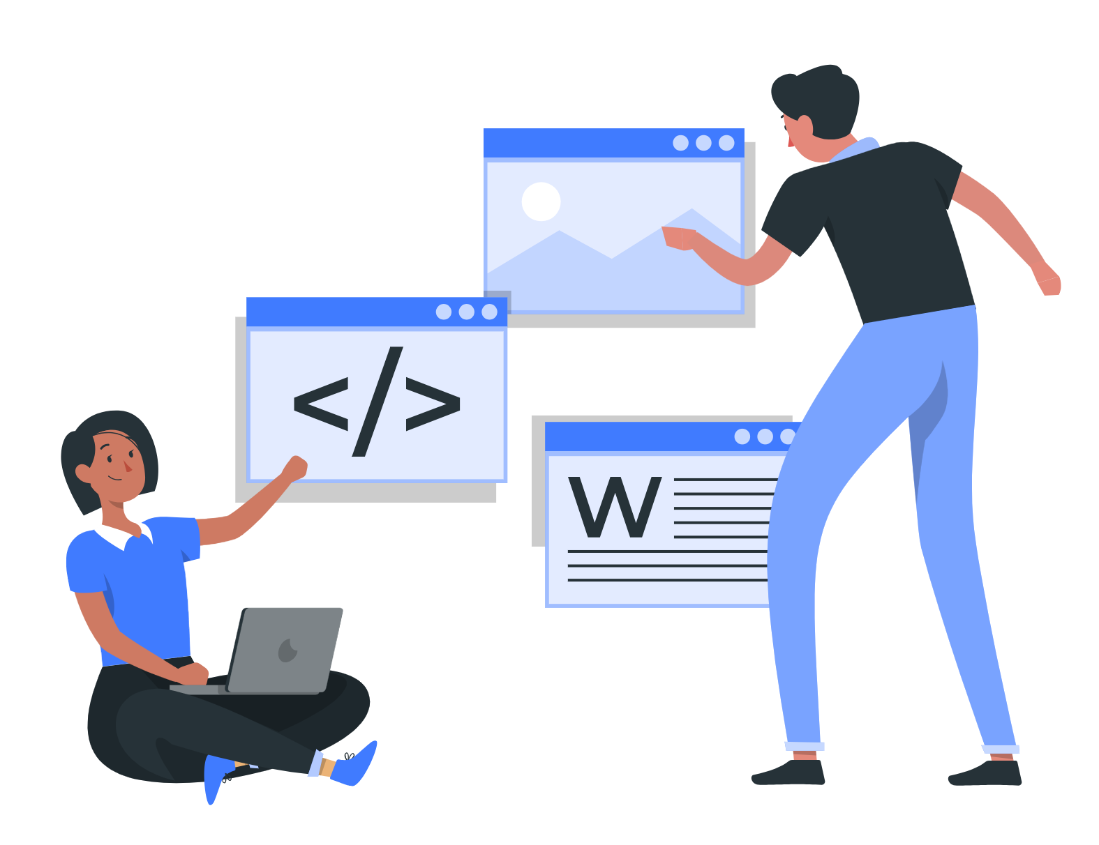 Low code development illustration